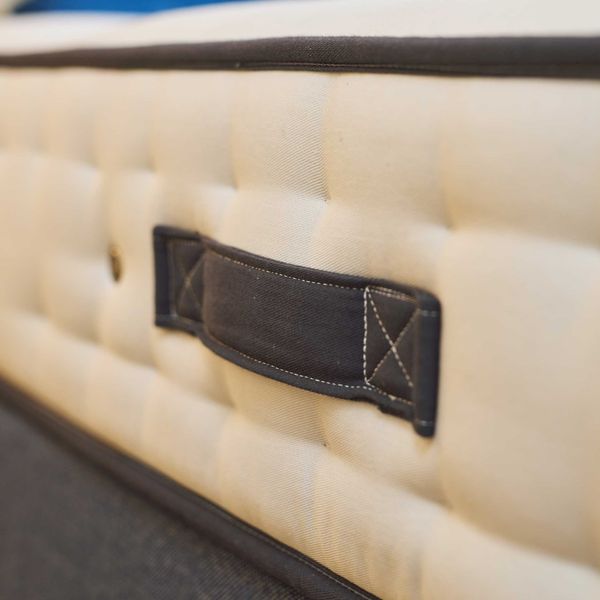 Boutique Hotel Collection BOUTIQUE WOOL semi dressed handle detail shot Faye HB Slim Base in Panaz Marna Denim