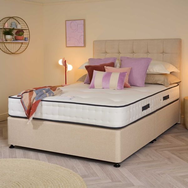 Essentials  PREMIER DELUXE semi dressed  angled Grace HB Classic base in Hypnos Cream landscape